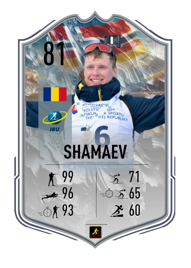 Dmitrii Shamaev - Brezno 2024 European Championships Star - Pursuit Runner-up - Biathlon Cards